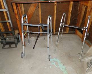 Walkers, one with wheels, and one without, the choice is yours
