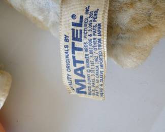 Bugs Bunny original label, from Warner Brother, and made by Mattel
