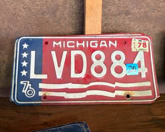 Pair 1976 Michigan License Plate