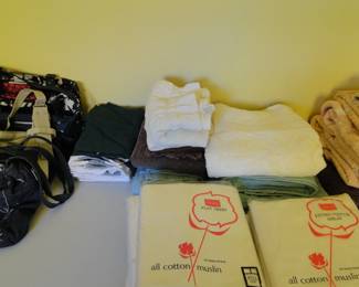 Towels, and just wait those purses on the left