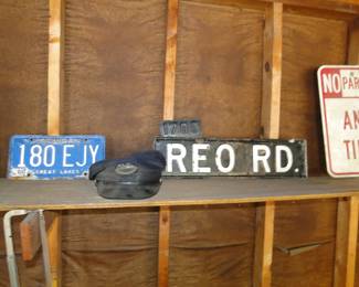 That would be a postal workers cap, a sign for REO RD