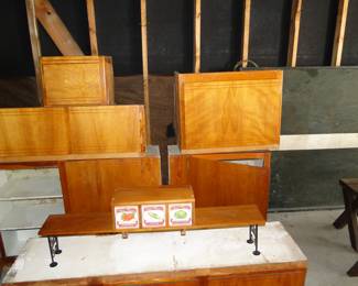 Another shot of the upper and lower vintage cabinets that we have to offer