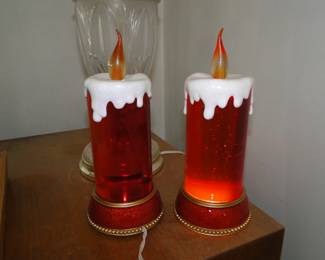 Vintage Christmas Shimmering Candle.  It's a vintage Lava Lamp in a Christmas Candle form.  Very rare, and yes they work