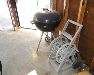 Montgomery Ward's Grill, in wonderful condition, and hose reel