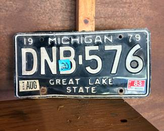Pair 1979 Michigan License Plate