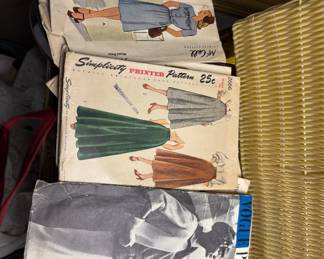 Vintage 1950's sewing patterns