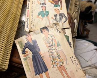 Vintage 1950's sewing patterns