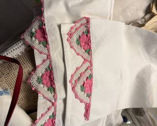 Vintage pillow cases
