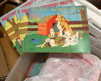 Vintage New Old Stock Pasting without paste child's book