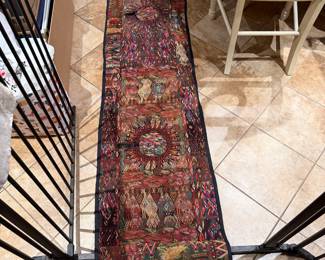 Hand Knotted Runner Carpet Intricately Knotted. Origin Possible Guatemala