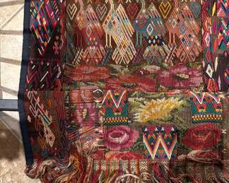Guatemalan ????  Runner Intricate hand knotting or woven