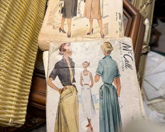 Vintage 1950's sewing patterns