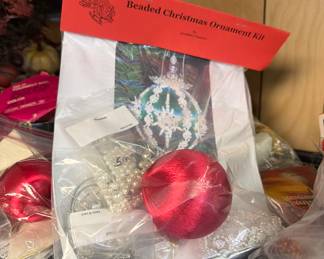 Beaded Christmas ornament kit