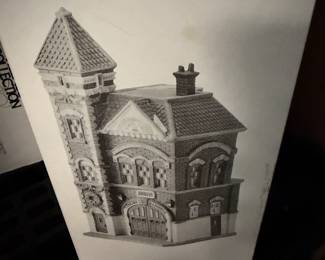Department 56 Red Brick Fire station