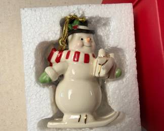 Lenox Snowman Christmas Ornament