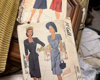 Vintage 1950's sewing patterns