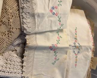 Vintage pillow cases