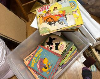 Excellent selection of vintage new old stock coloring and children's books