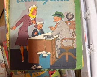 Vintage New Old Stock Dick Tracy Coloring books