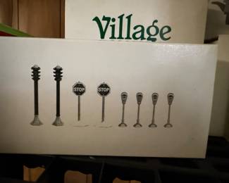 Department 56 stop signs and parking meters