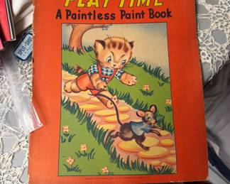 Play Time New Old Stock Paintless coloring book