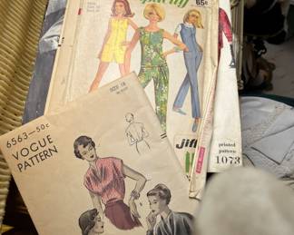 Vintage 1950's sewing patterns