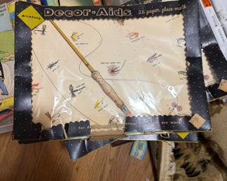 Fun Vintage Fly Fishing Place Mats