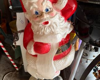 Nice molded plastic vintage santa