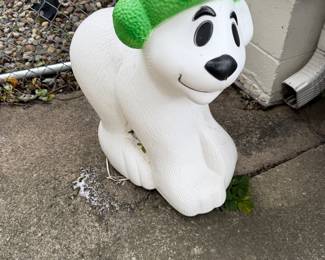 Bear light up molded plastic bear