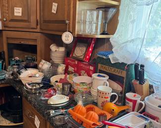 Kitchenware and Pfaltzgraff Christmas pieces new in box