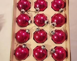 Vintage pink ornaments