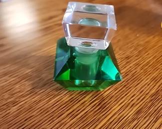 Glass perfume bottle