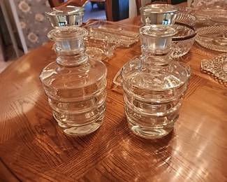 2 Glass DeCanters