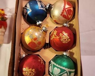 Vintage ornaments sold as a set