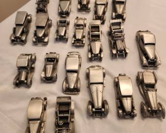 Pewter collectable Cars
