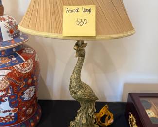 Peacock Lamp $30