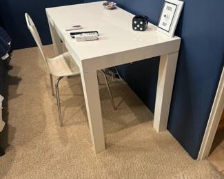 West Elm White Desk and Chair / $195