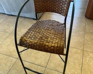 Set of 4 Rattan Counter Stools $100