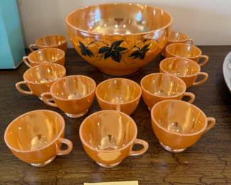 Punch Bowl and Cups $30