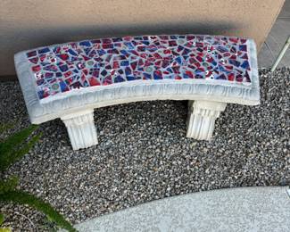 Outdoor Concrete Bench $125