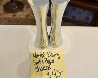 Nambe Kissing Salt and Pepper Shaker $45