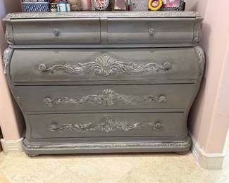 Gray Vintage Style Dresser 38H x 48W x 21.5D (Purchased at Sweet Salvage Antique Store) $295