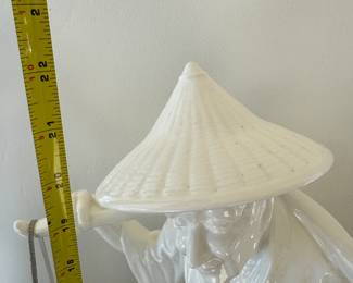 Two 21" Porcelain Statues $195