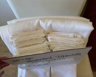 Waterford Tablecloth and Napkins $50