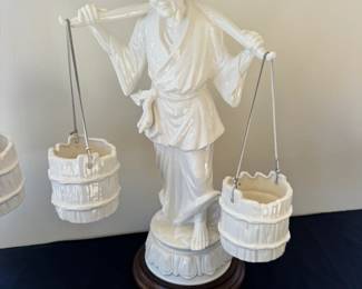 Two 21" Porcelain Statues $195