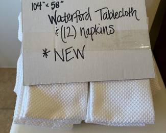 Waterford Tablecloth and Napkins $50