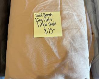 Boll & Branch King Flat and Fitted