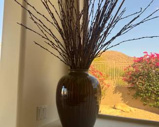 19" Pot with Sticks / $45