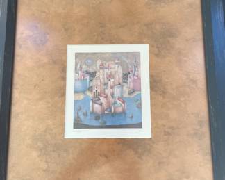 6 Paolo Grimaldi Lithograph Prints Framed $395