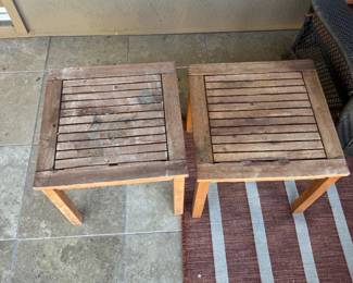 2 Outdoor Side Tables $40